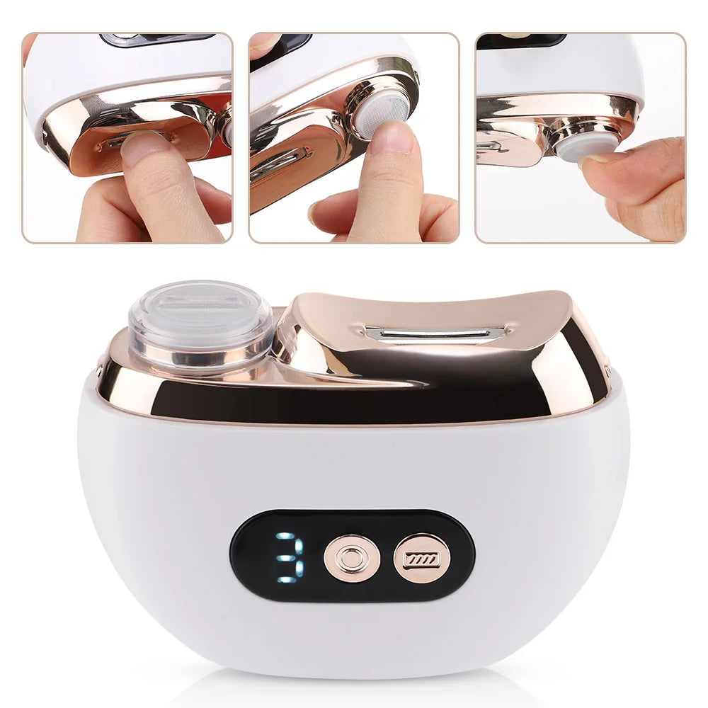 Electric Nail Clipper with Grinder & LED Light – Automatic Rechargeable Nail Trimmer for Baby & Adults