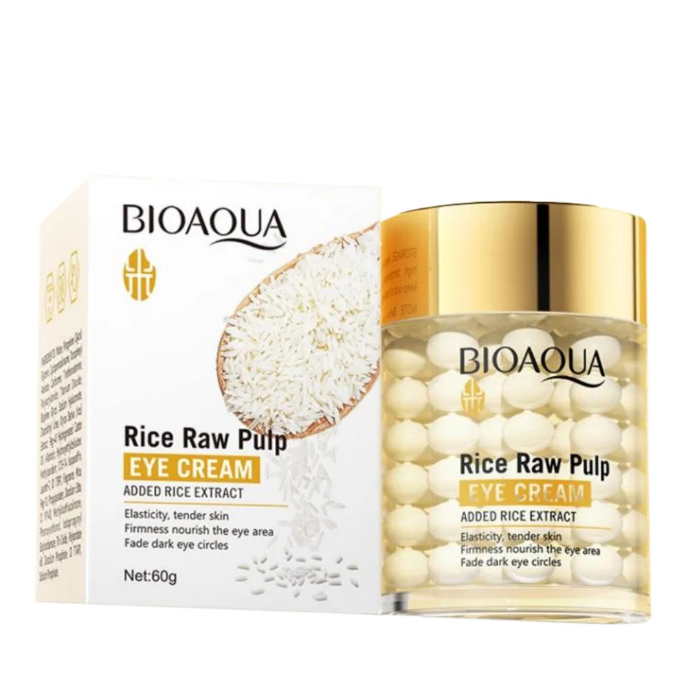 White Rice Raw Pulp Puree Firming and Nourishing Eye Cream Fade Fine Lines Firming Skin anti Dark Circle Eye Skin Care 60G