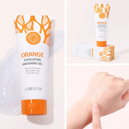 Orange Exfoliating Gel 50g – Gentle Dead Skin Remover, Brightening Face & Body Scrub, Hydrating Peeling Gel for Smooth Radiant Skin