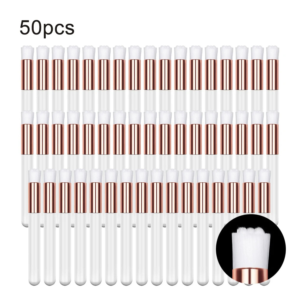 5/20/50/100Pcs Wimper Reinigingsborstel Lash Shampoo Borstel Voor Wimper Extensions Peel off Neus Porie Comedondrukker Tools