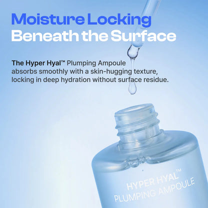 Re:Nk Hyper Hyal Plumping Ampoule – Moisturizing Facial Serum with Hyaluronic Acid, Panthenol and Allantoin, Enhance Skin Glow and Pore Care, Deep Hydration for Dry Skin, K-Beauty Skincare (3.38 Fl Oz)