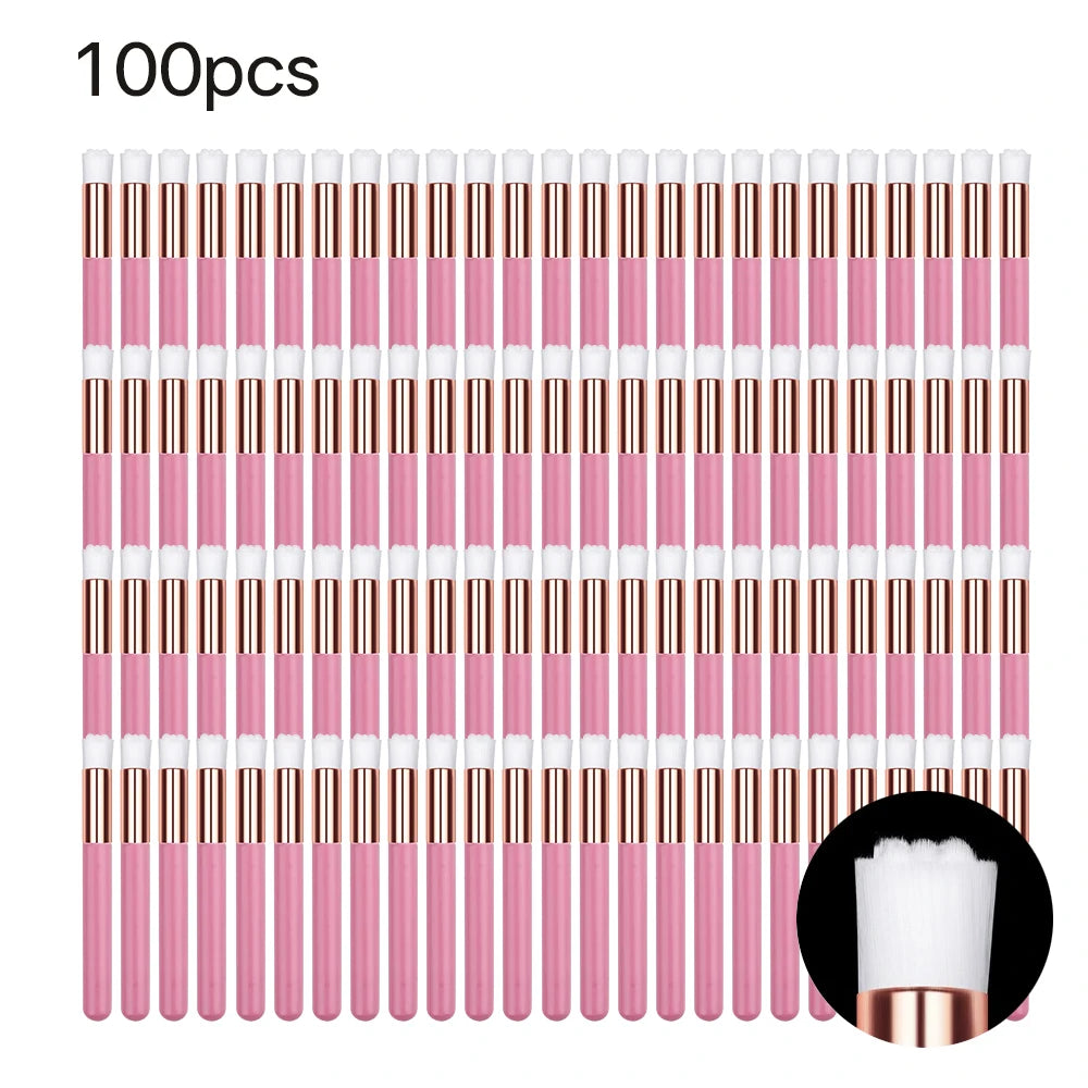 5/20/50/100Pcs Wimper Reinigingsborstel Lash Shampoo Borstel Voor Wimper Extensions Peel off Neus Porie Comedondrukker Tools
