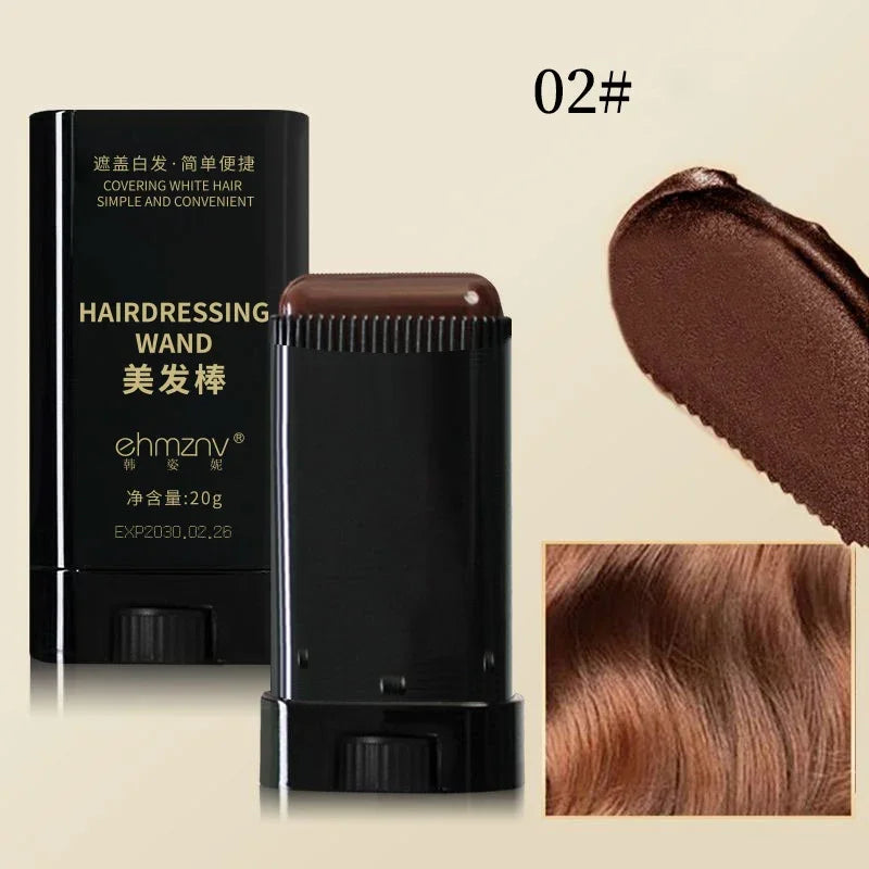 Quick Touch-Up Hair Color Stick – Temporary Hair Dye Pen & Gray Hair Coverage Comb (3 Colors)