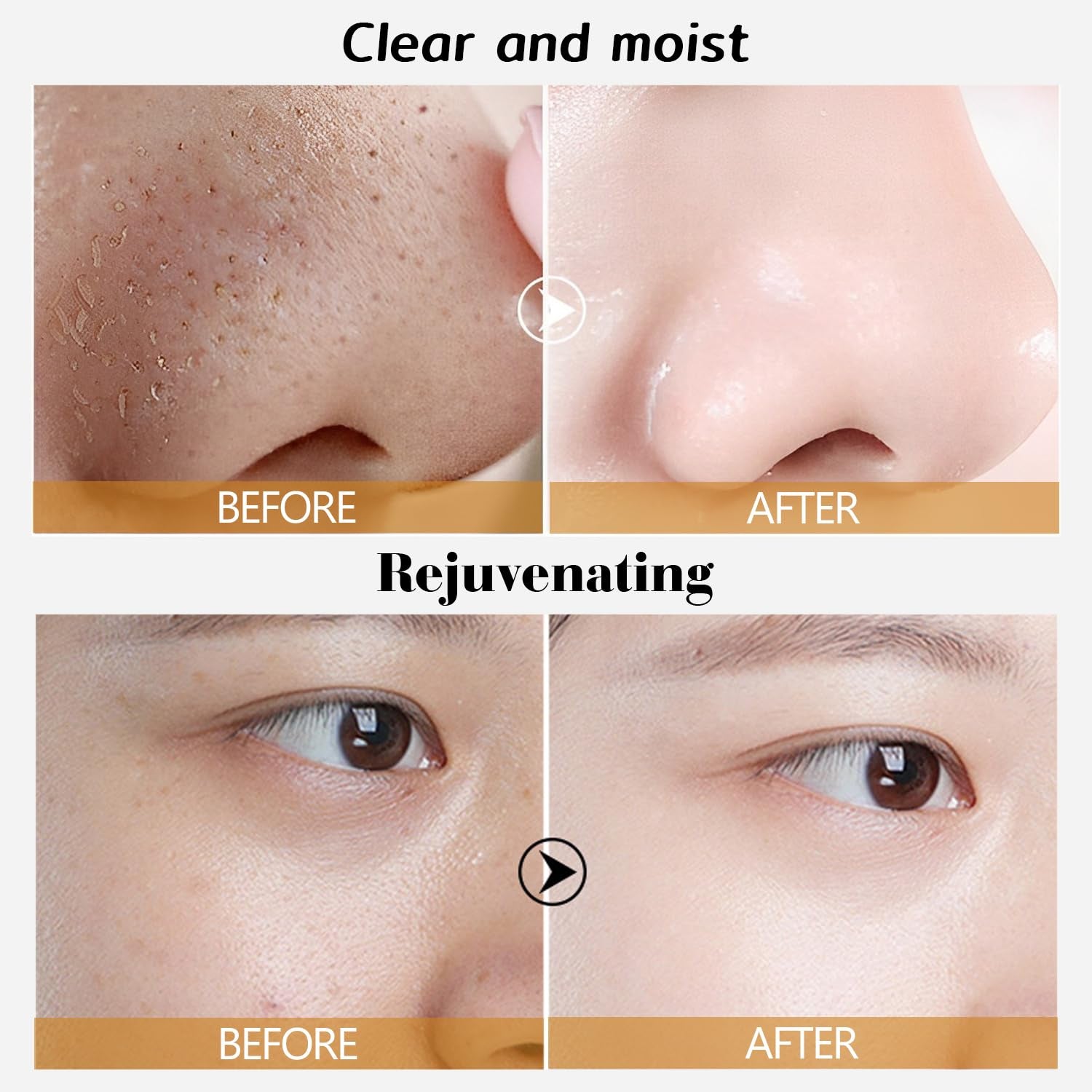 24K Gold Peel-Off Face Mask – Hydrating & Deep Cleansing Skincare (2PCS)
