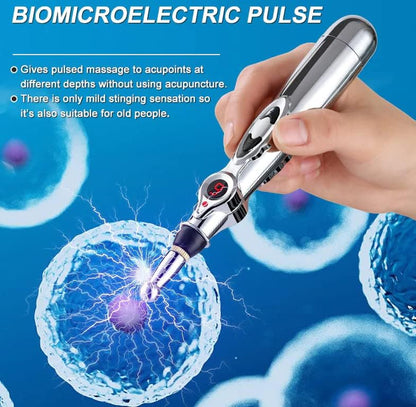 Biomicroelectric Pulse Lymphatic Massage Pen - Lymphatic Massage Tool - Shiatsu Massage - Lymphatic Drainagē Massage Tampa - Relieves Muscle Pains and Fatigue - Prevent Premature Aging (1Set)