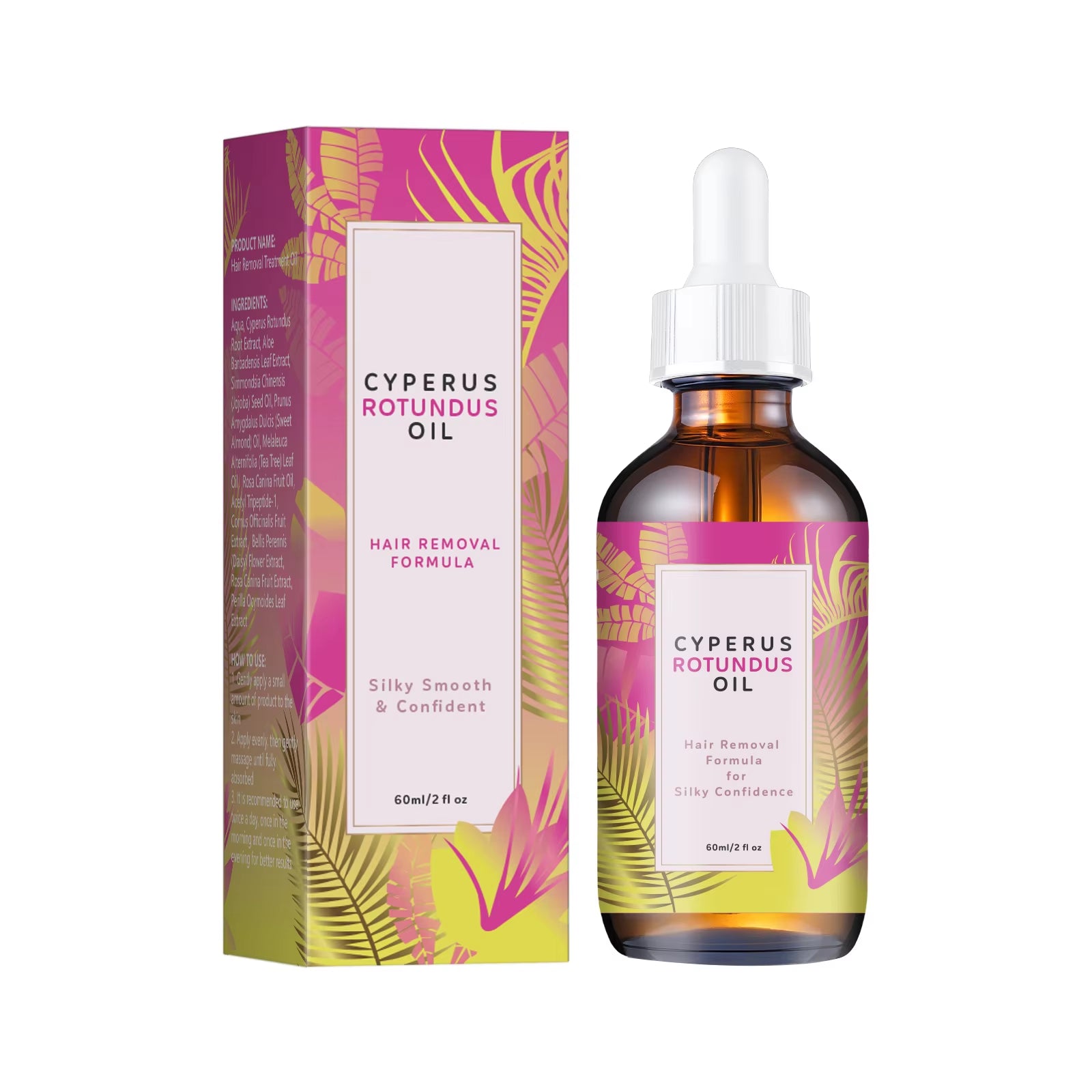 Hair Minimizing Body Oil – Jojoba & Almond Skin Softening Oil (60mL)