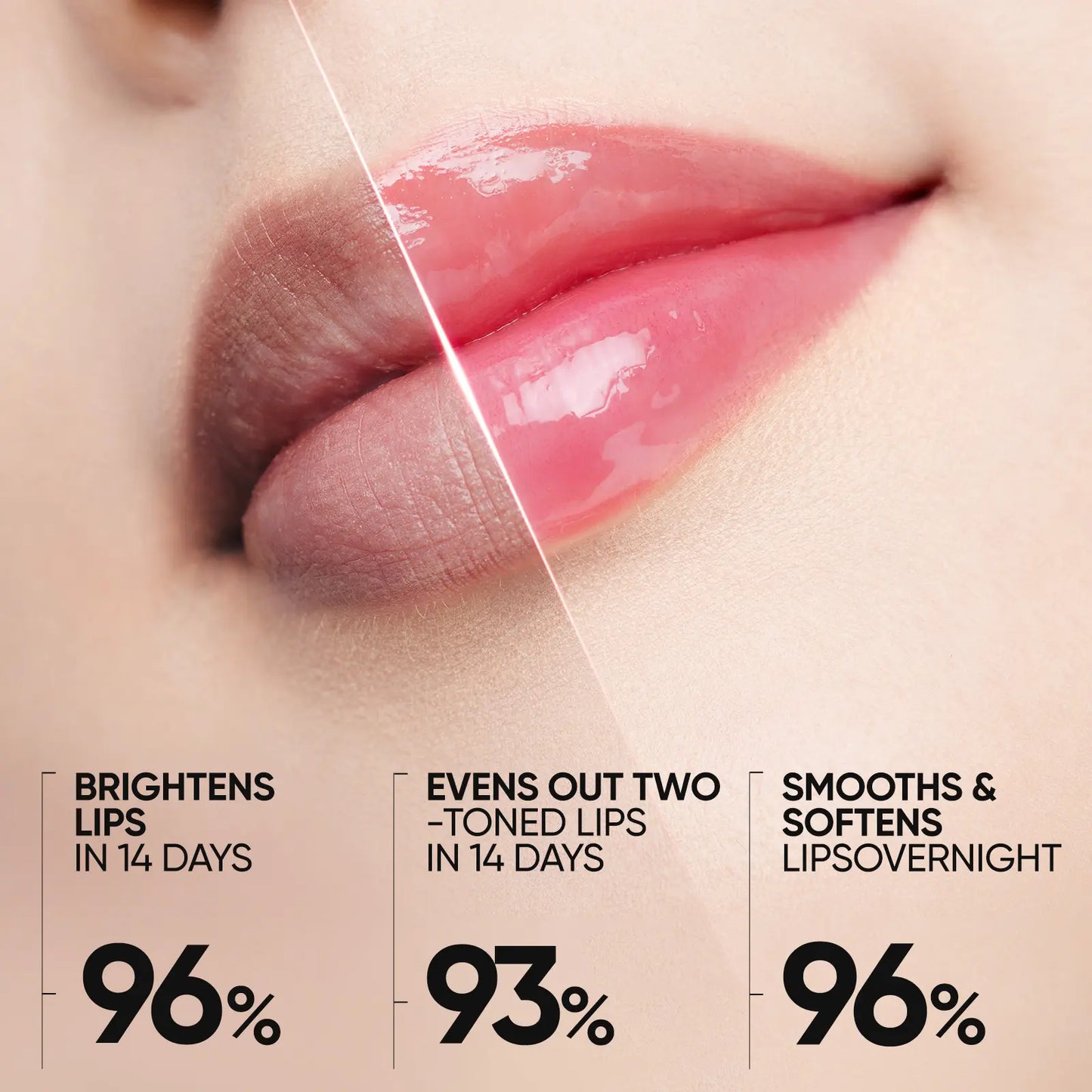 SKINTIFIC Hydrating Brightening Lip Serum – Hyaluronic Acid & Peptide Glossy Korean Lip Balm with Cooling Roller Applicator