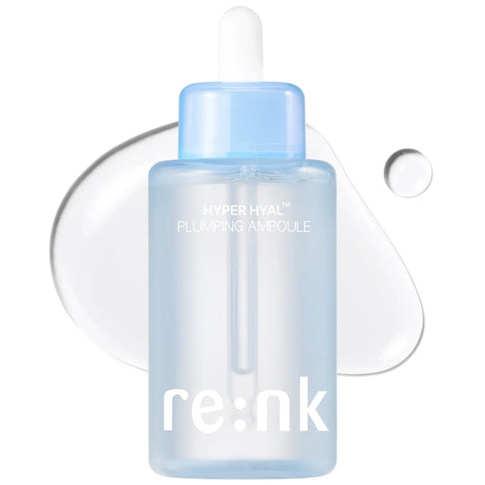 Re:Nk Hyper Hyal Plumping Ampoule – Moisturizing Facial Serum with Hyaluronic Acid, Panthenol and Allantoin, Enhance Skin Glow and Pore Care, Deep Hydration for Dry Skin, K-Beauty Skincare (3.38 Fl Oz)