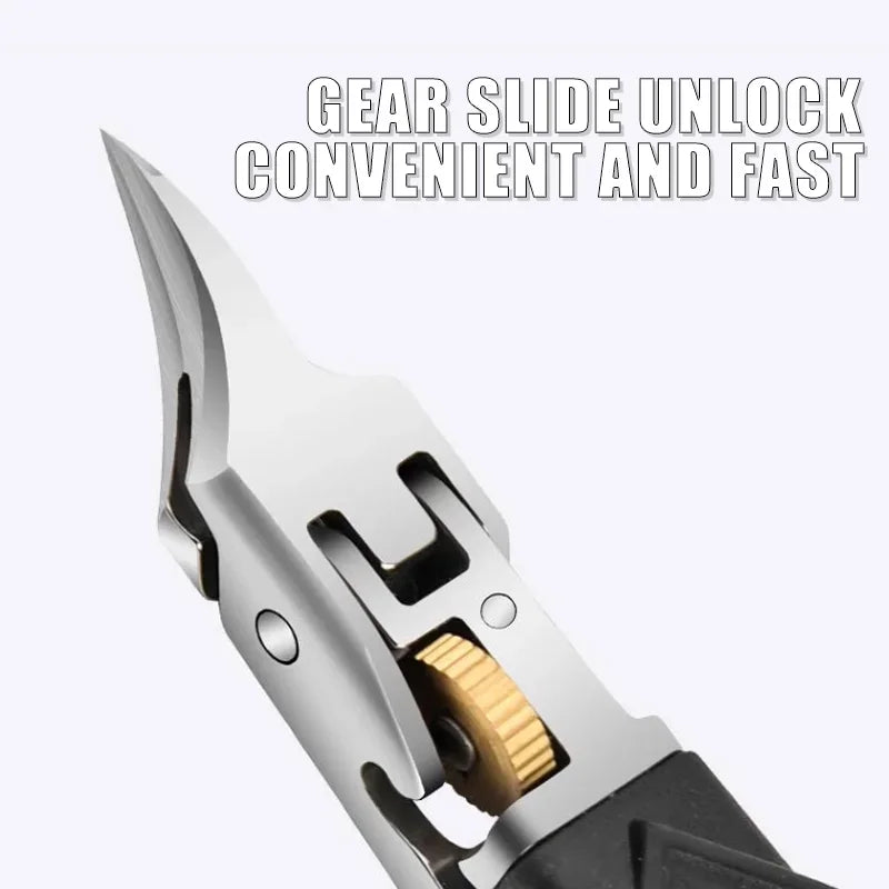 Nail Clippers, Ultra-Sharp Slanted Nail Clippers, Household Nail Clippers for Thick Nails and Hangnails, Large Nail Clippers