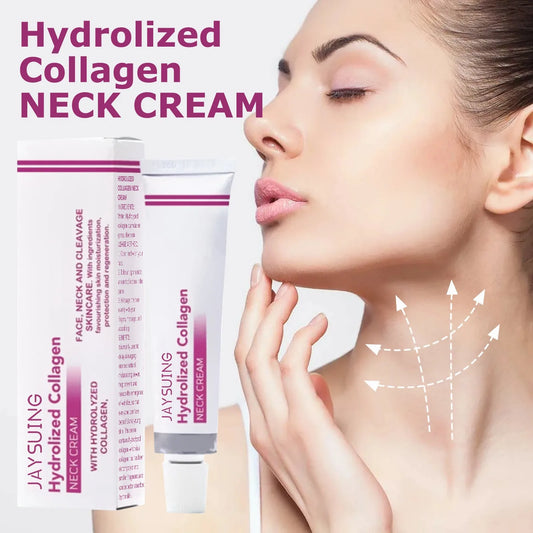 40g Hydrolyzed Collagen Neck Cream – Firming & Lifting Moisturizer for Neck and Décolletage, Anti-Wrinkle & Skin Rejuvenation Care