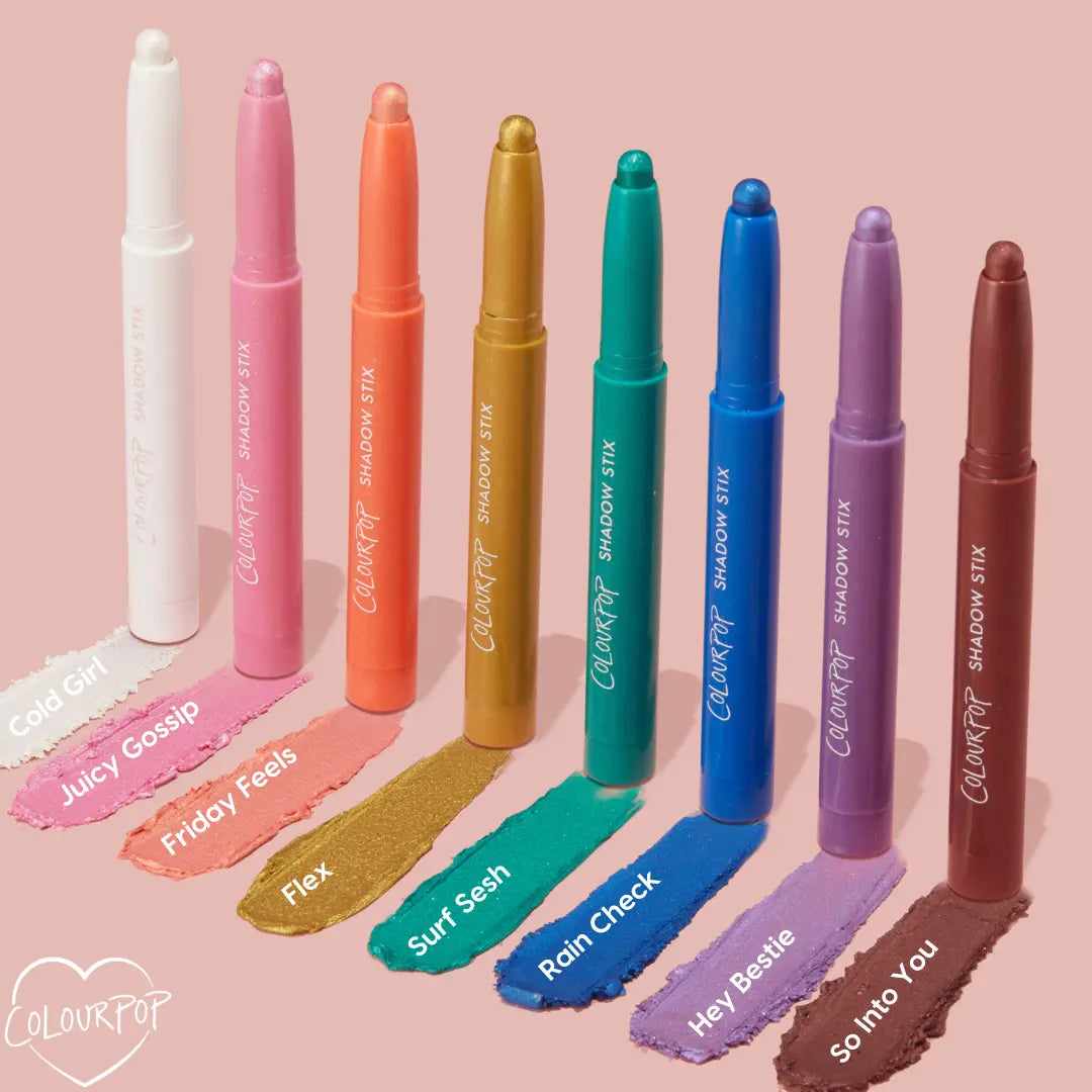 ColourPop Shadow Stix Eyeshadow Stick – Creamy Long-Wearing Pigmented Eye Makeup with Built-In Sharpener