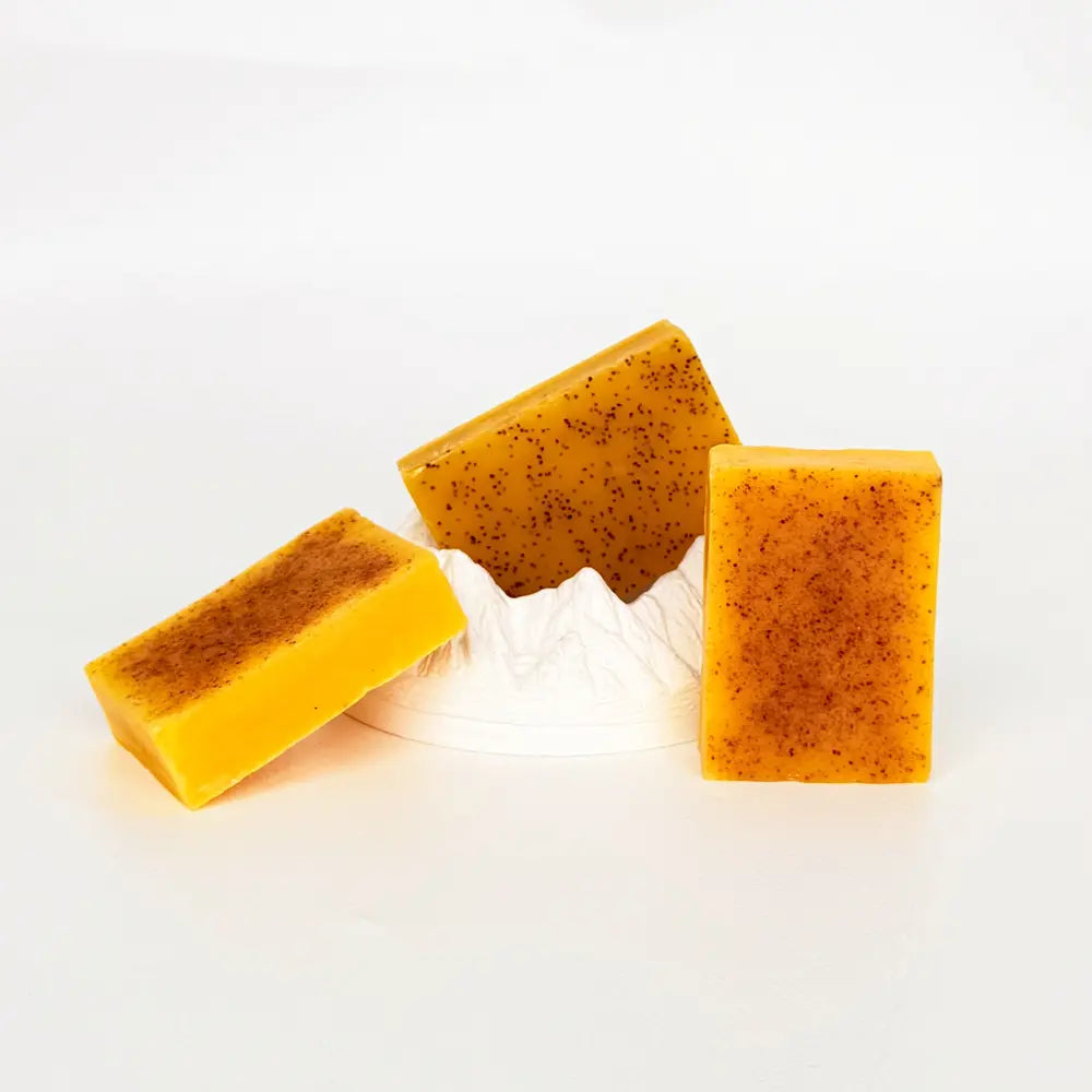 Revitalize Your Skin with 3Pcs Honey Glow Lemon Turmeric & Kojic Acid Brightening Soap - Dark Spot Remover for a Radiant Face & Body Cleanser with Retinol