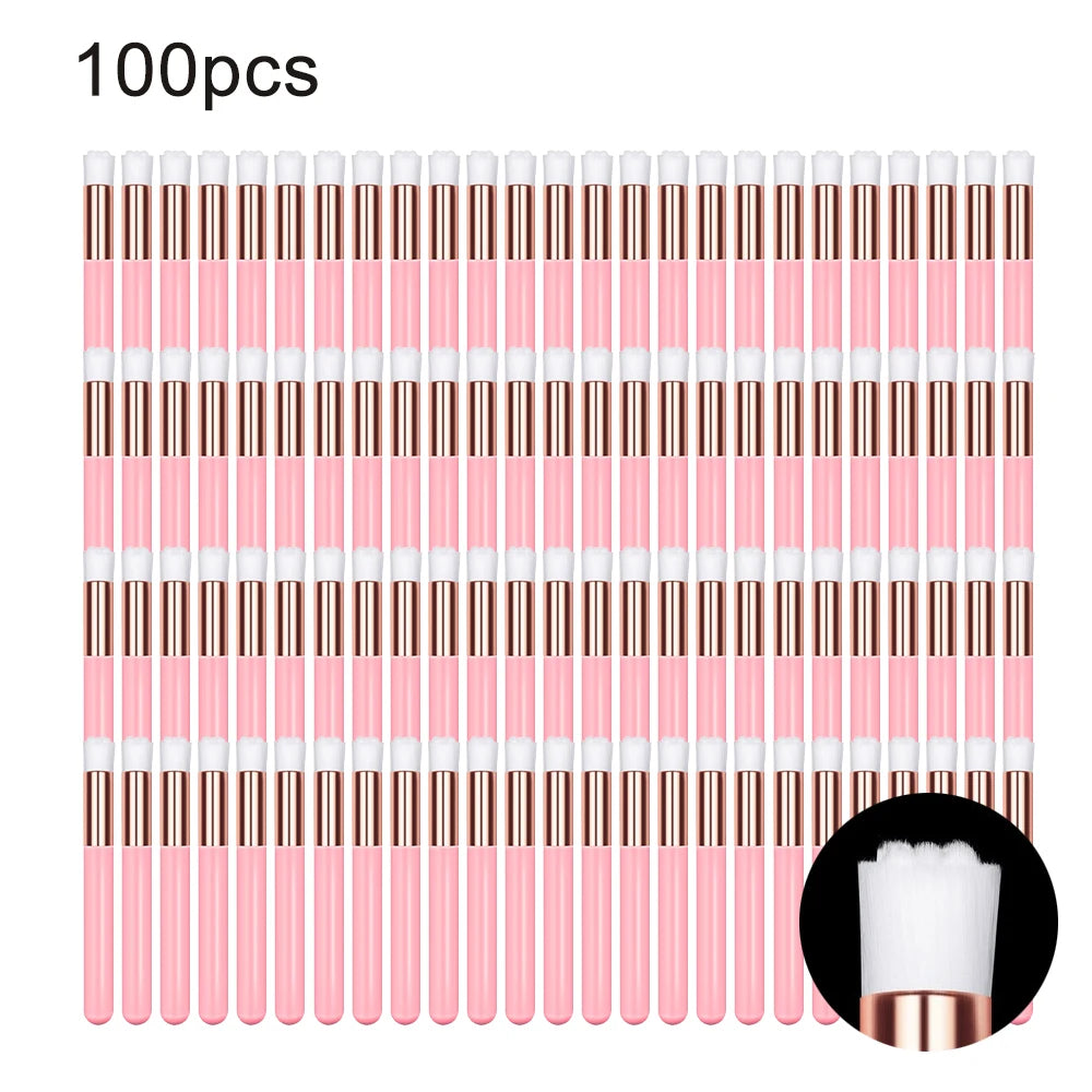 5/20/50/100Pcs Wimper Reinigingsborstel Lash Shampoo Borstel Voor Wimper Extensions Peel off Neus Porie Comedondrukker Tools