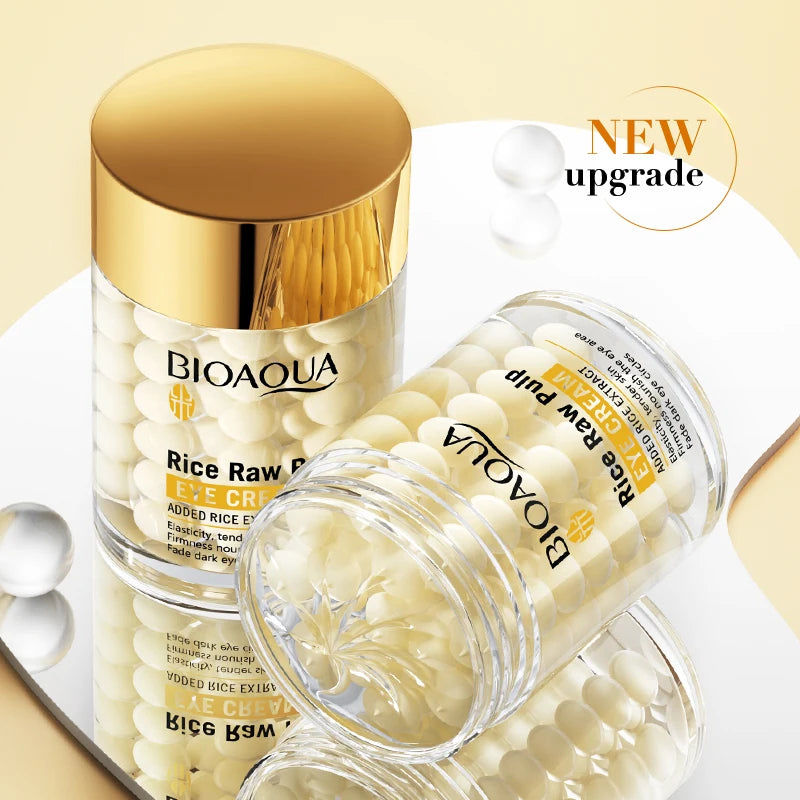 White Rice Raw Pulp Puree Firming and Nourishing Eye Cream Fade Fine Lines Firming Skin anti Dark Circle Eye Skin Care 60G