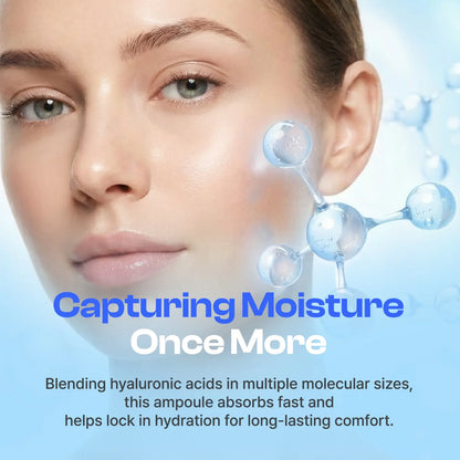 Re:Nk Hyper Hyal Plumping Ampoule – Moisturizing Facial Serum with Hyaluronic Acid, Panthenol and Allantoin, Enhance Skin Glow and Pore Care, Deep Hydration for Dry Skin, K-Beauty Skincare (3.38 Fl Oz)