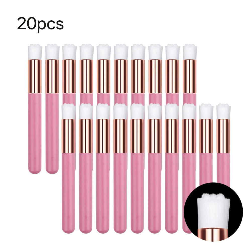 5/20/50/100Pcs Wimper Reinigingsborstel Lash Shampoo Borstel Voor Wimper Extensions Peel off Neus Porie Comedondrukker Tools