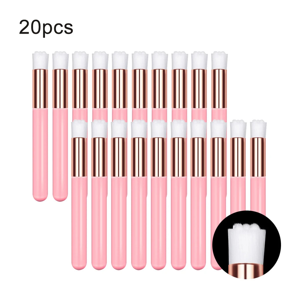 5/20/50/100Pcs Wimper Reinigingsborstel Lash Shampoo Borstel Voor Wimper Extensions Peel off Neus Porie Comedondrukker Tools
