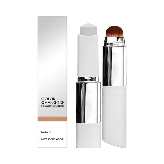 2-In-1 Color Changing Foundation Stick – Lightweight Moisturizing Matte Foundation for All Skin Types (13g)