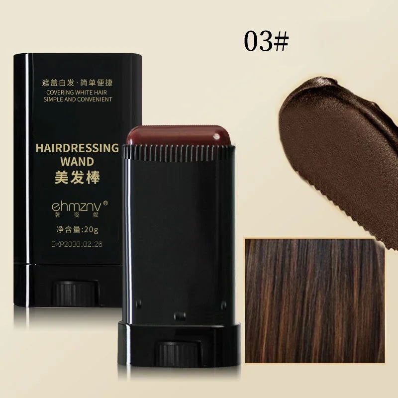 Quick Touch-Up Hair Color Stick – Temporary Hair Dye Pen & Gray Hair Coverage Comb (3 Colors)