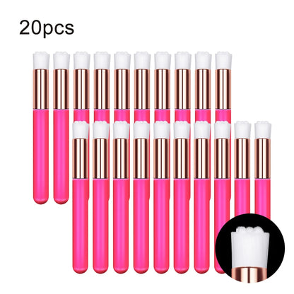 5/20/50/100Pcs Wimper Reinigingsborstel Lash Shampoo Borstel Voor Wimper Extensions Peel off Neus Porie Comedondrukker Tools