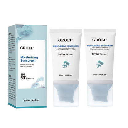 2/1Pcs SPF50+ Sunscreen Cream Centella Strong UV Protection Water-Based Sunscreen Sun Body Sunblock Moisturizing Skin Care
