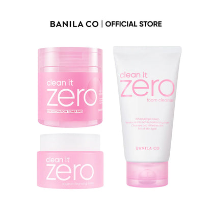BANILA CO Ultimate Skincare Cleanse Trio Original Bundle | Soothing & Hydrating Skincare Cleanse Set