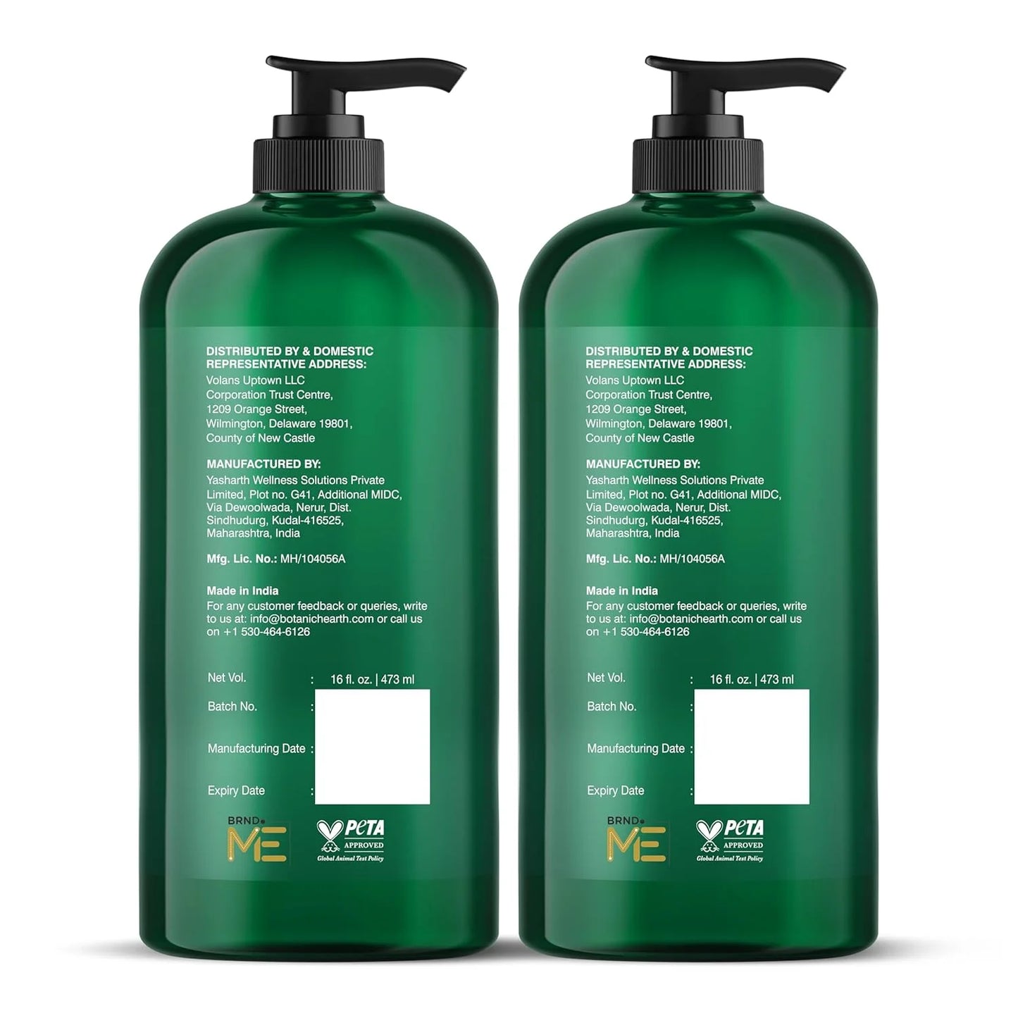 Tea Tree Shampoo and Conditioner Set - with 100% Pure Tea Tree Oil, for Itchy and Dry Scalp, Sulfate Free, Paraben Free - for Men and Women - 2 Bottles 16 Fl Oz Each