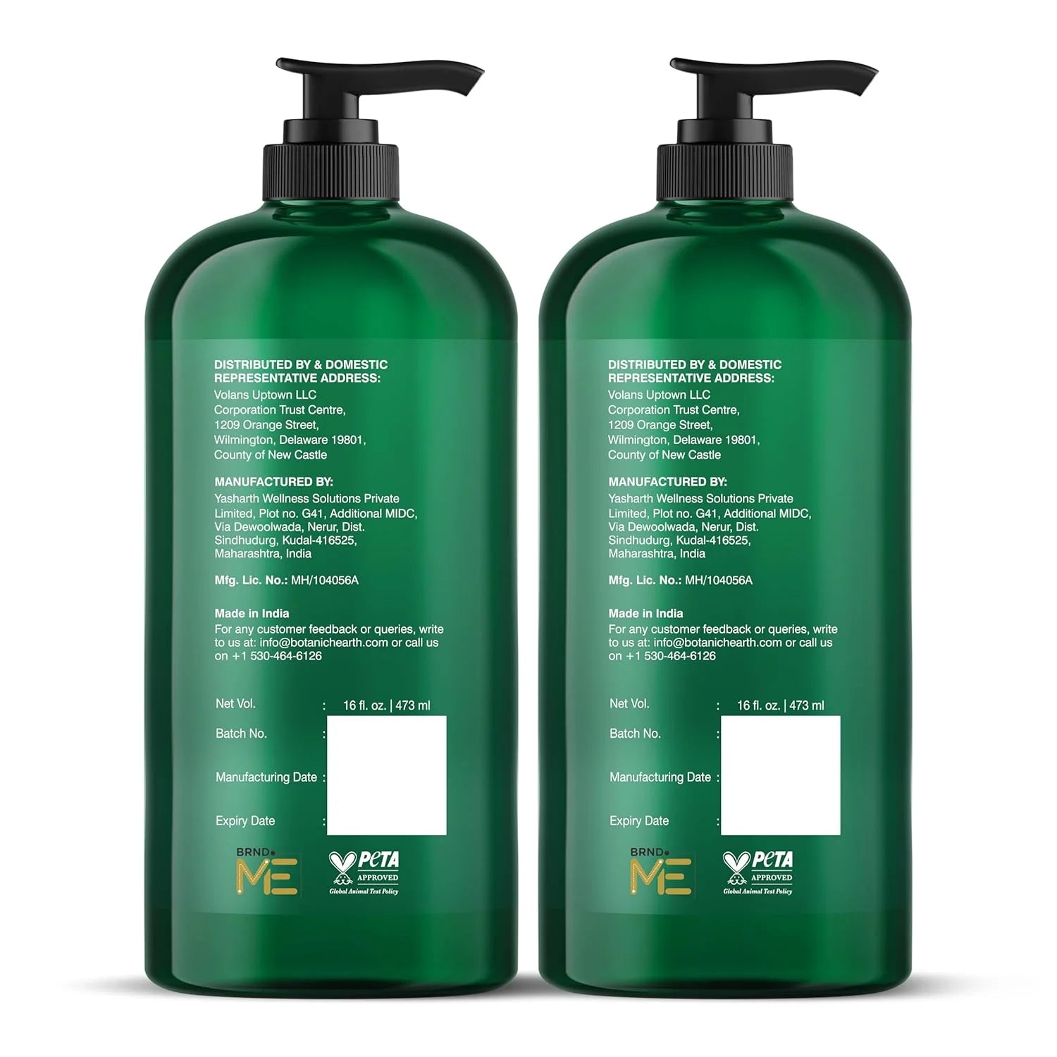 Tea Tree Shampoo and Conditioner Set - with 100% Pure Tea Tree Oil, for Itchy and Dry Scalp, Sulfate Free, Paraben Free - for Men and Women - 2 Bottles 16 Fl Oz Each