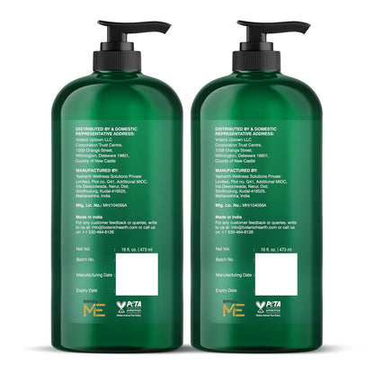 Tea Tree Shampoo and Conditioner Set - with 100% Pure Tea Tree Oil, for Itchy and Dry Scalp, Sulfate Free, Paraben Free - for Men and Women - 2 Bottles 16 Fl Oz Each