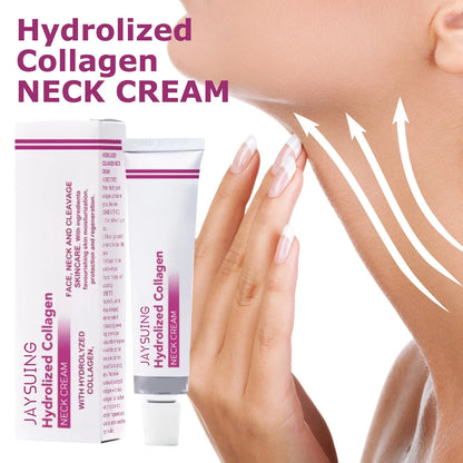 40g Hydrolyzed Collagen Neck Cream – Firming & Lifting Moisturizer for Neck and Décolletage, Anti-Wrinkle & Skin Rejuvenation Care