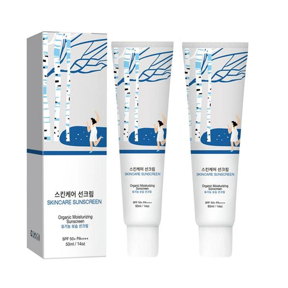 2/1Pcs SPF50+ Sunscreen Cream Centella Strong UV Protection Water-Based Sunscreen Sun Body Sunblock Moisturizing Skin Care