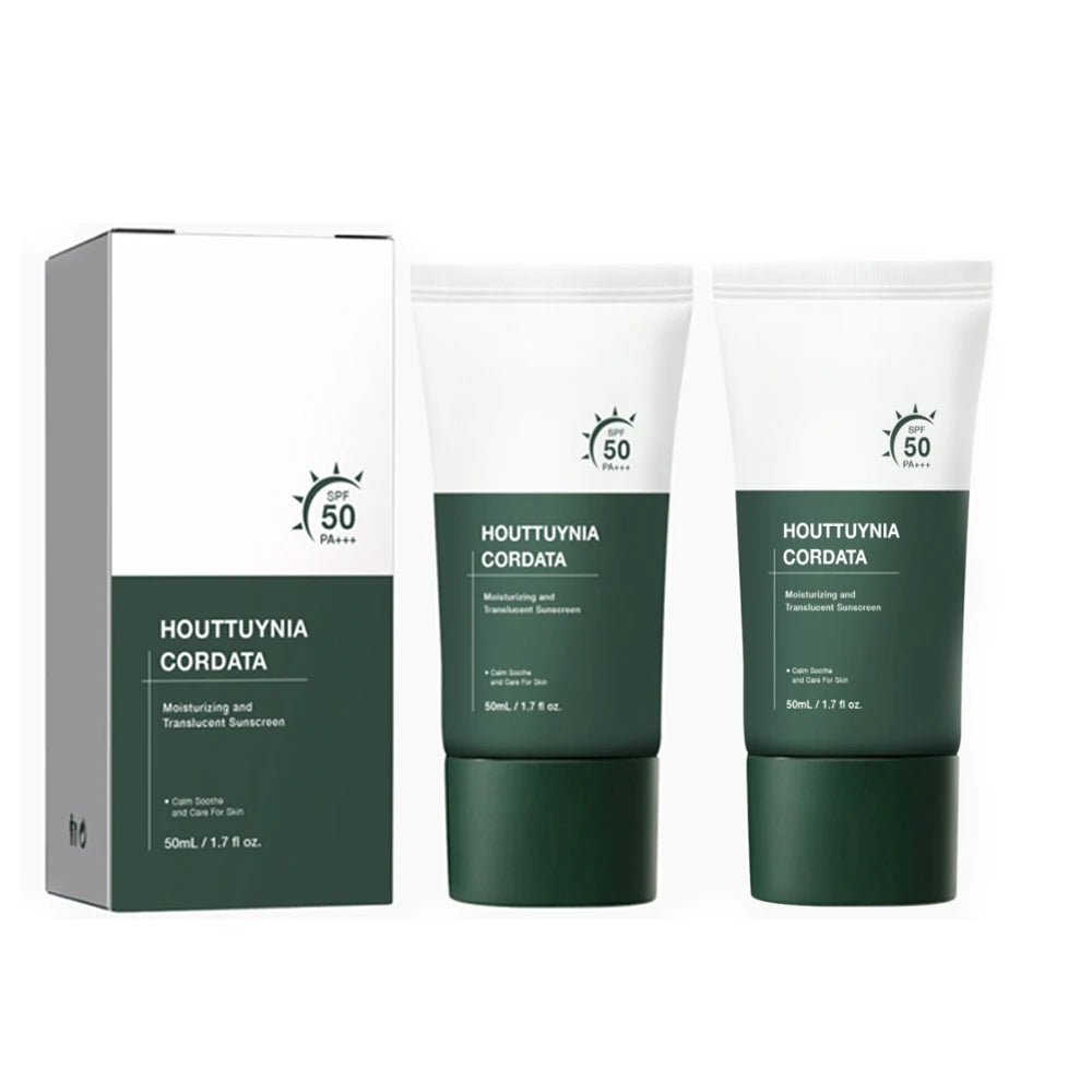 2/1Pcs SPF50+ Sunscreen Cream Centella Strong UV Protection Water-Based Sunscreen Sun Body Sunblock Moisturizing Skin Care