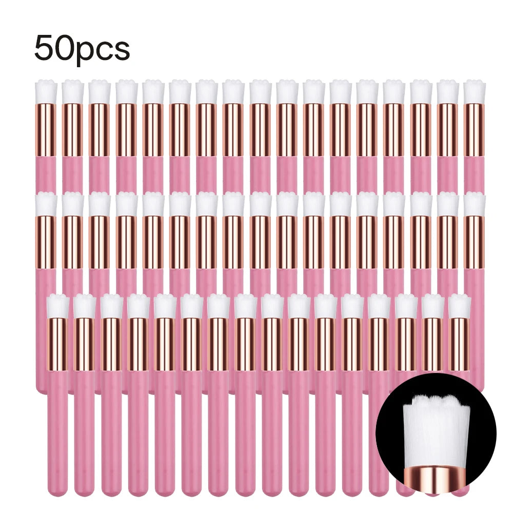 5/20/50/100Pcs Wimper Reinigingsborstel Lash Shampoo Borstel Voor Wimper Extensions Peel off Neus Porie Comedondrukker Tools