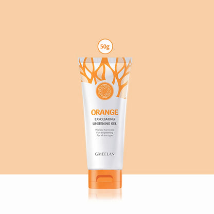 Orange Exfoliating Gel 50g – Gentle Dead Skin Remover, Brightening Face & Body Scrub, Hydrating Peeling Gel for Smooth Radiant Skin